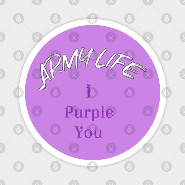 Purple Army Magnet by hoppitokki67